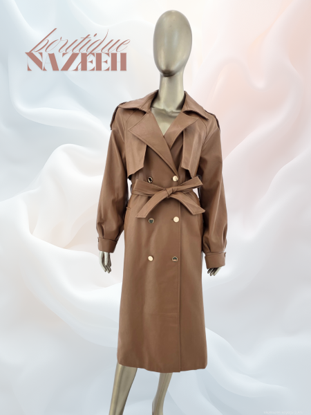 جكيت جلد طويل وانيق